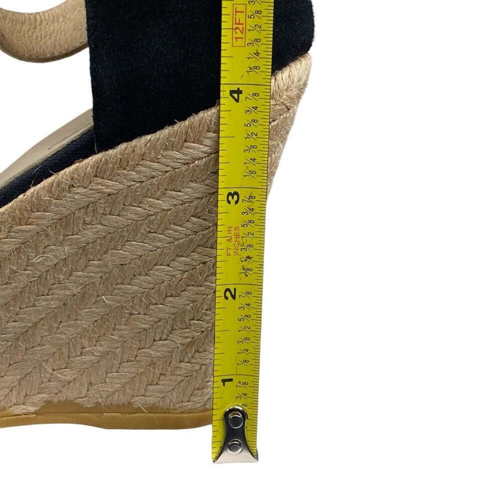Toni Pons Caldes Black Gold Open Toe Espadrille Sandal Size 37 US 6.5 - Picture 12 of 12